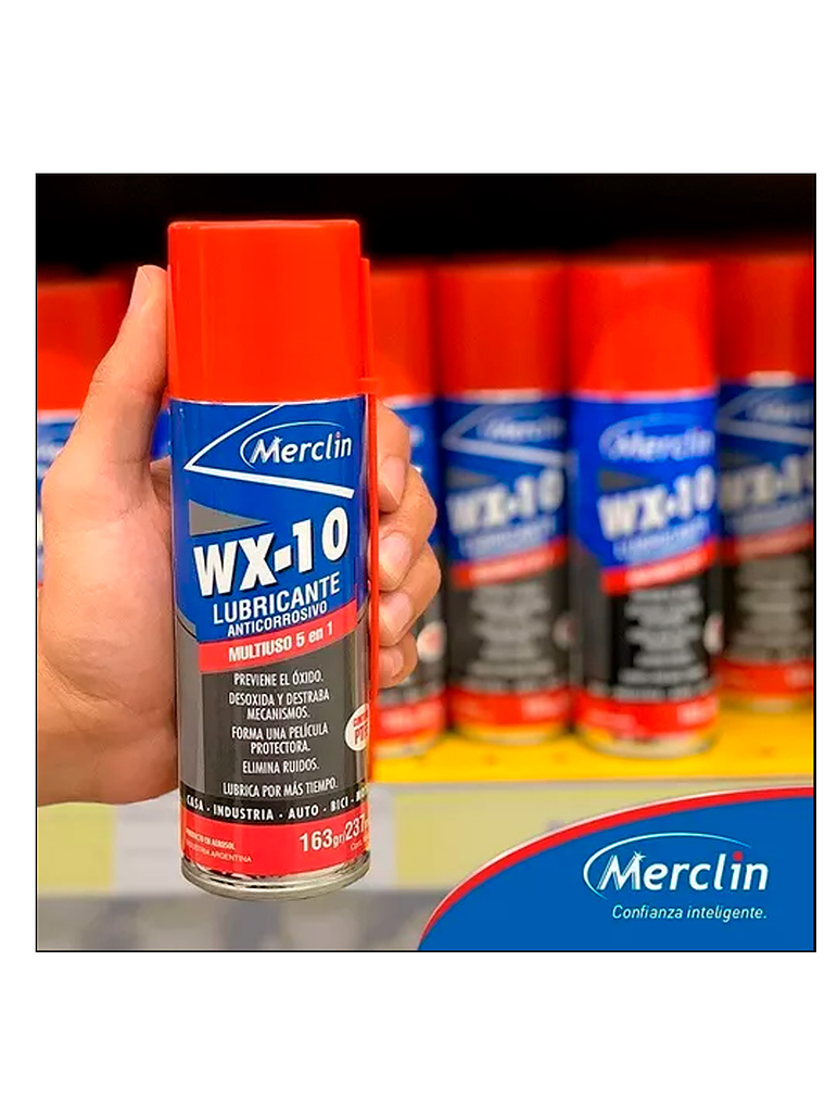 WX-10 Lubricante multiuso anticorrosivo con Teflón merclin 237ml. 3