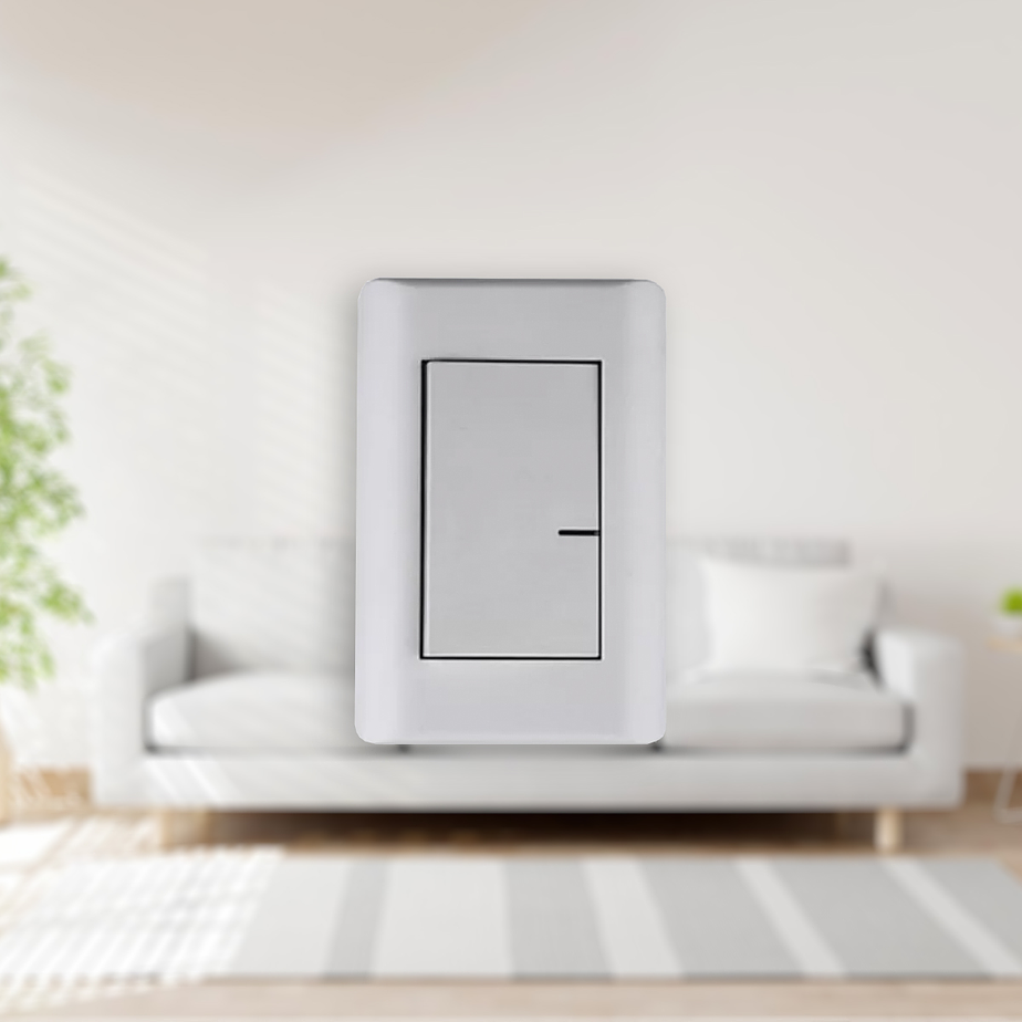 Interruptor Richi completo único teclón 10A /Blanco 2