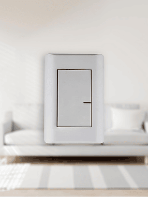 Interruptor Richi completo único teclón 10A /Blanco