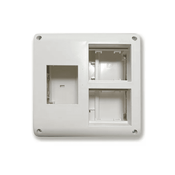 Caja Porta bastidor Universal Richi Quantum BOX 4 módulos/térmico bipolar/ Blanco 1