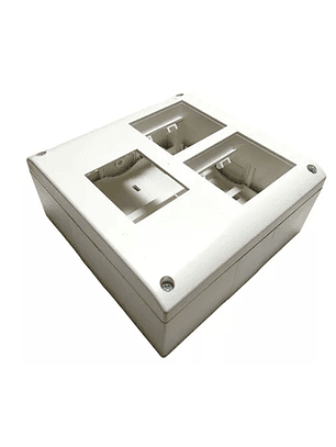 Caja Porta bastidor Universal Richi Quantum BOX 4 módulos/térmico bipolar/ Blanco