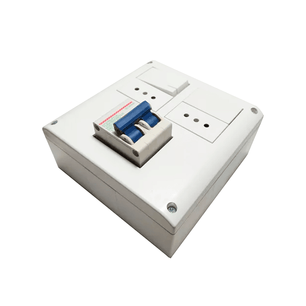 Caja Porta bastidor Universal Richi Quantum BOX 4 módulos/térmico bipolar/ Blanco 3