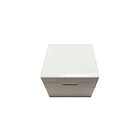 Caja superficie 80x80mm 2 Módulos con tapa de protección Richi /Blanco 1