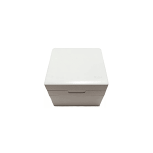Caja superficie 80x80mm 2 Módulos con tapa de protección Richi /Blanco