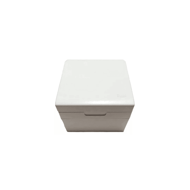 Caja superficie 80x80mm 2 Módulos con tapa de protección Richi /Blanco 1