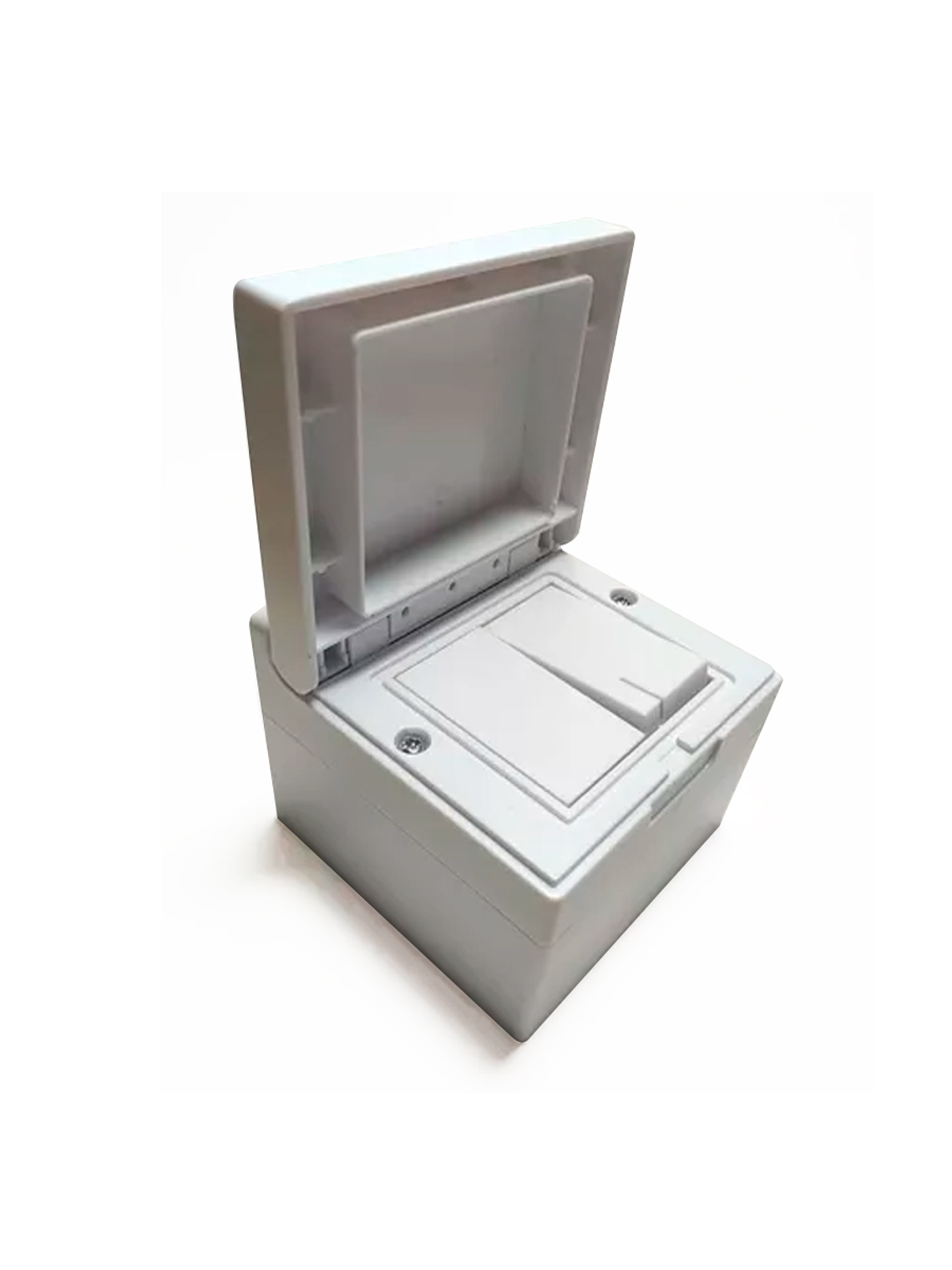 Caja superficie 80x80mm 2 Módulos con tapa de protección Richi /Blanco 4