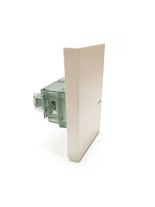 Interruptor Módulo Unipolar Teclón RICHI Quantum BOX / Blanco