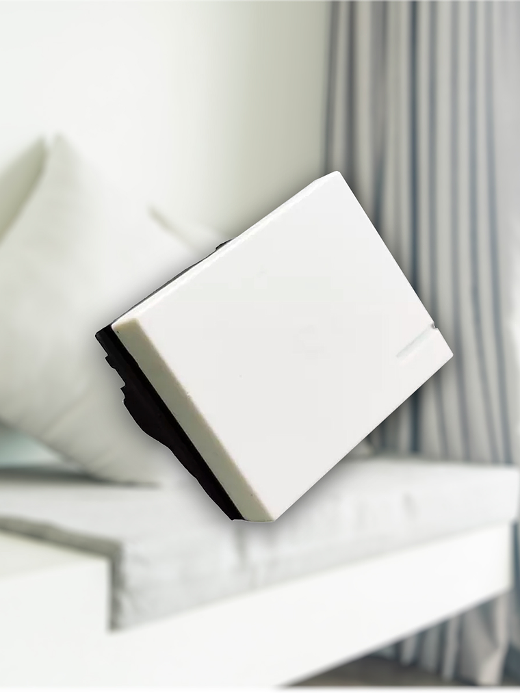 Interruptor Módulo Unipolar 1/2 Teclón RICHI Quantum BOX /Blanco 4