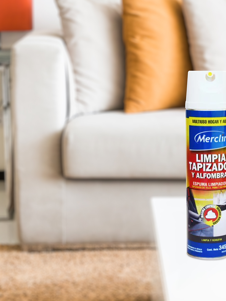 Limpiador tapizados y alfombra multiuso hogar auto 360ml / Merclin 4