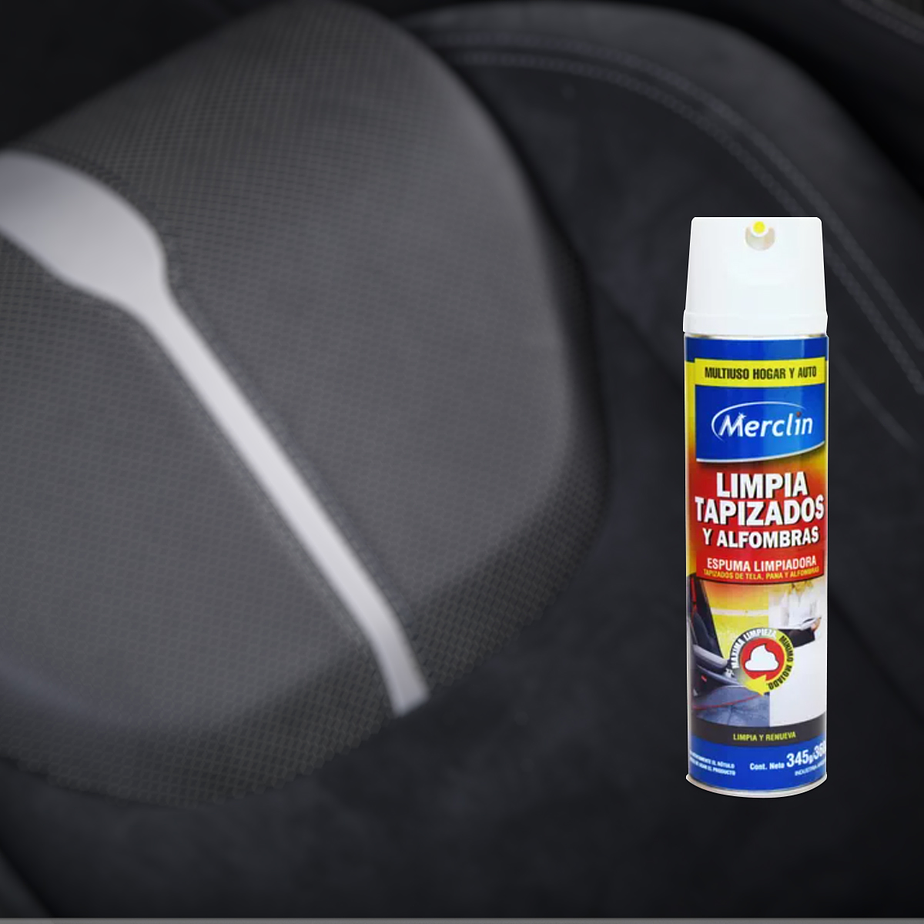 Limpiador tapizados y alfombra multiuso hogar auto 360ml / Merclin 5