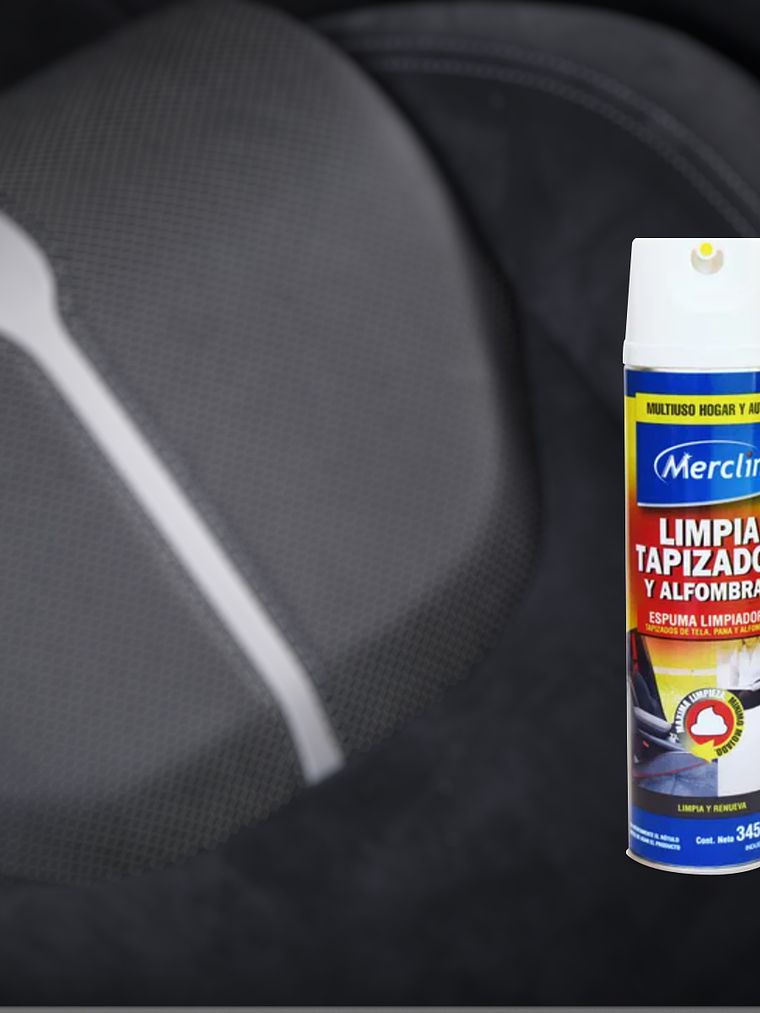 Limpiador tapizados y alfombra multiuso hogar auto 360ml / Merclin 5