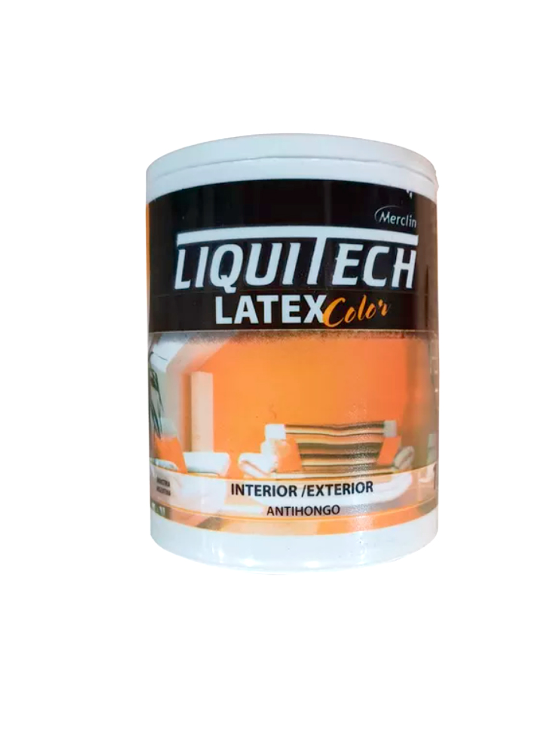 Latex Al Agua Color Interior - Exterior Antihongos Liquitech 1 Litro. Mate  1