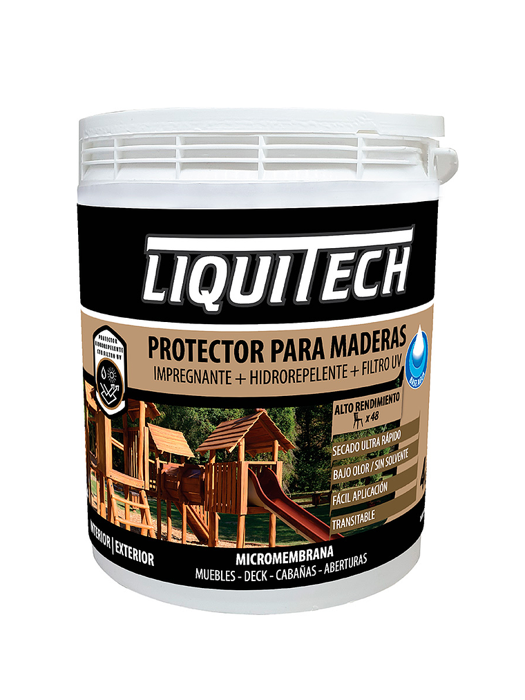Liquitech Micromembrana protector para madera 4 Lt 1