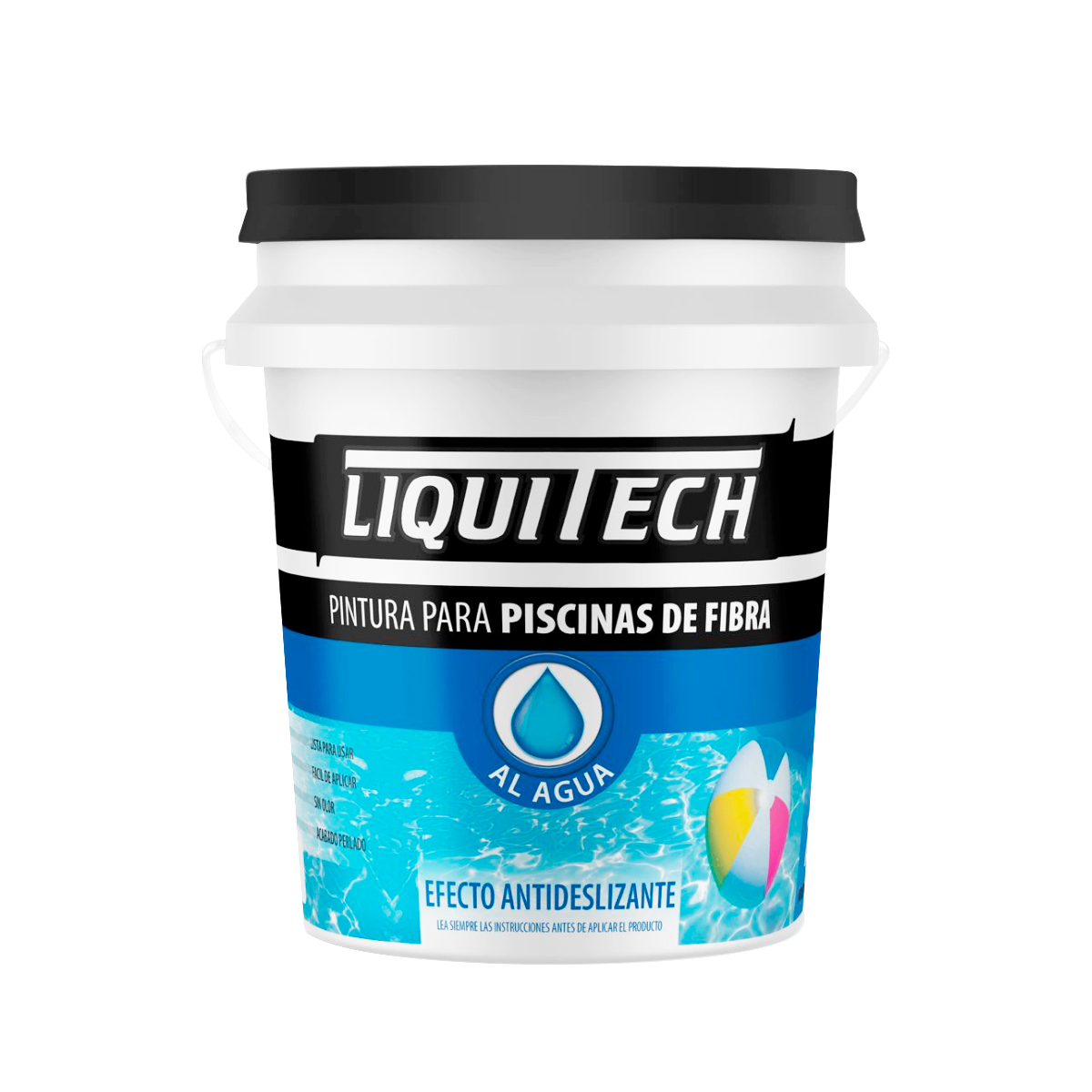Pintura para piscinas de fibra Liquitech 10 Lt