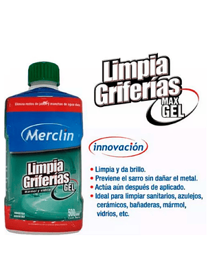 Limpia Griferías Gel Mármol Y Vidrio 500ml
