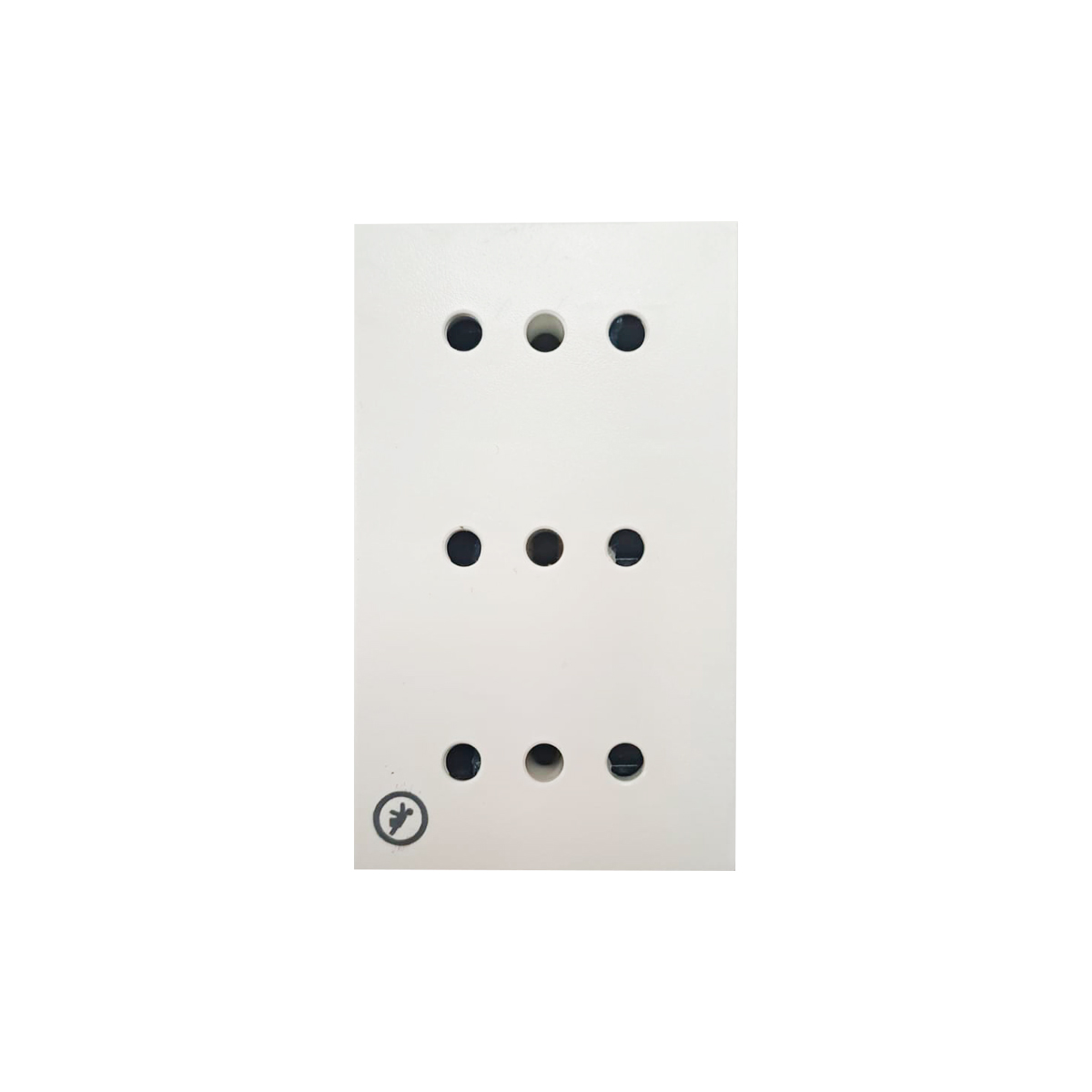 Módulo Triple Tomacorriente RICHI Quantum BOX Blanco