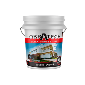 Pintura Obratech Interior Y Exterior Blanco Látex 20lts