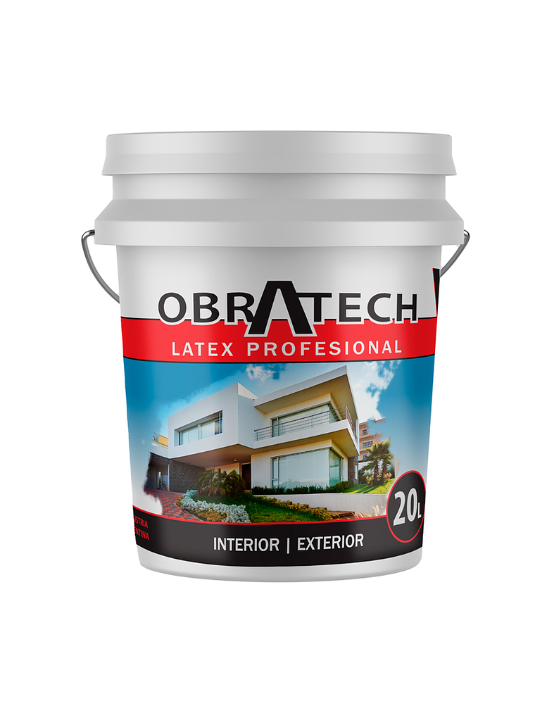 Pintura Obratech Interior Y Exterior Blanco Látex 20lts 1