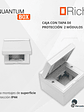 Caja superficie 80x80mm 2 Módulos con tapa de protección Richi /Blanco - Miniatura 7