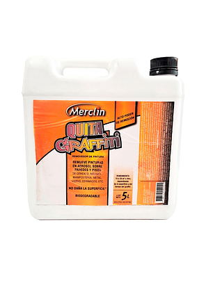 Removedor de pintura Quita Grafiti Merclin 5 Lts.
