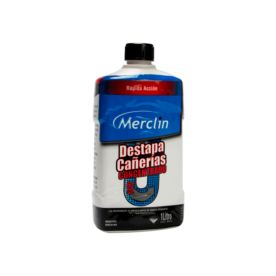 Destapa cañerías concentrado Merclin 1Lts 1