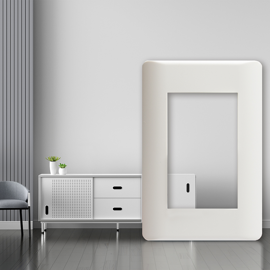 Tapa para armar 3 Módulos Blanco/Beige Richi. 2