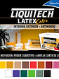 Latex Al Agua Color Interior - Exterior Antihongos Liquitech 1 Litro. Mate  - Miniatura 10