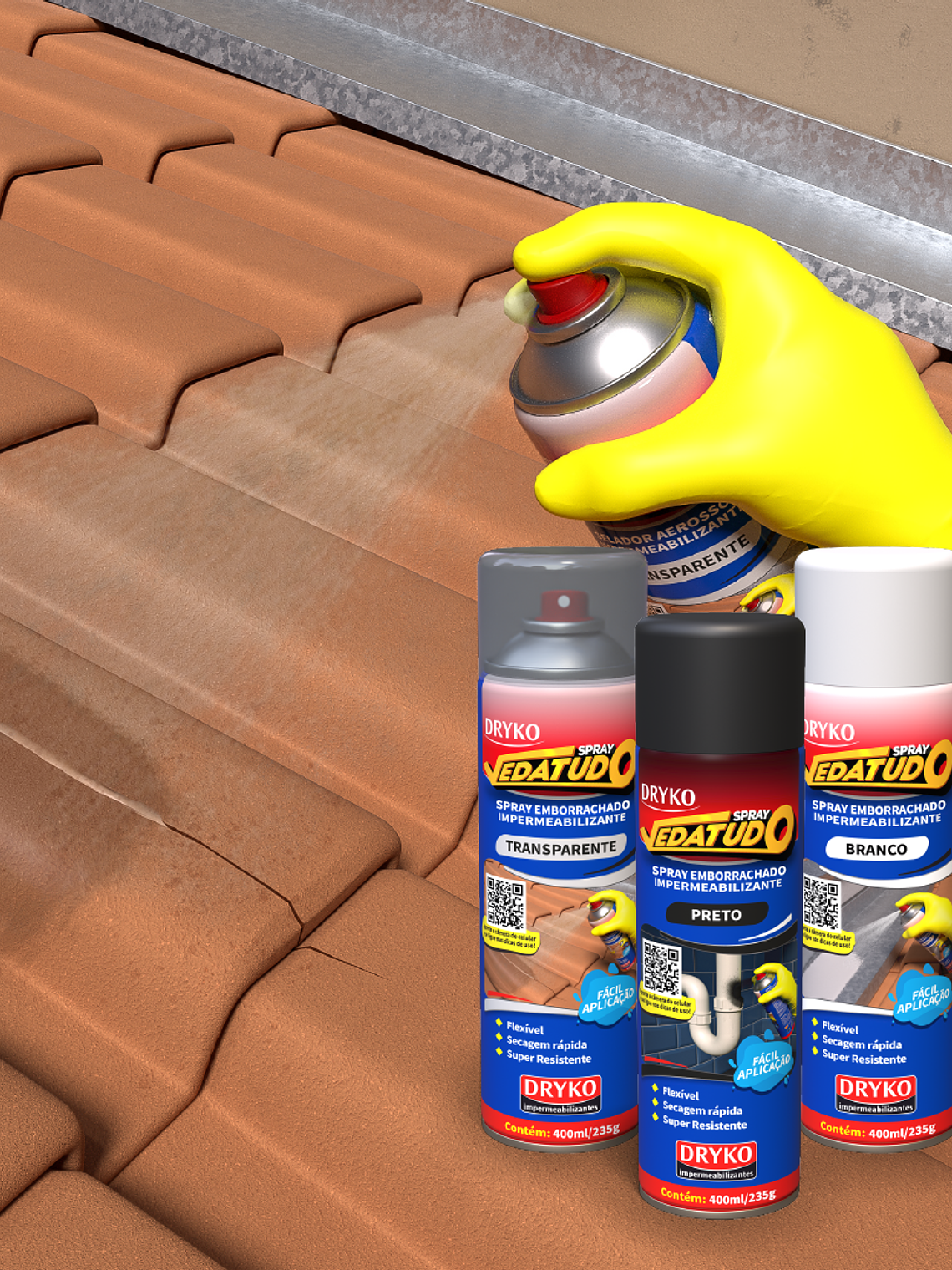 Spray Sellador Dryko Vedatudo 400 ml 6