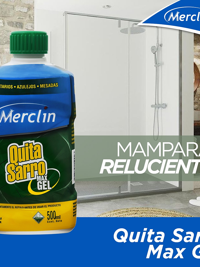 Quita Sarro Y Oxido Max Gel Merclin 500 Ml 5