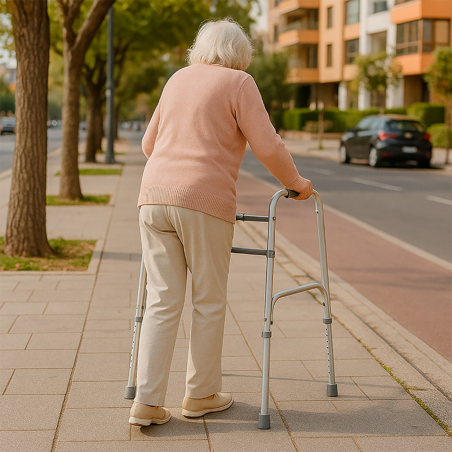 Andador Aluminio Plegable paso a paso - Premium Care 3