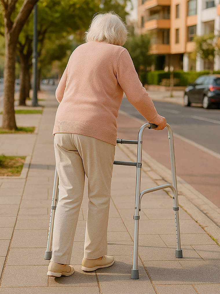 Andador Aluminio Plegable paso a paso - Premium Care 3