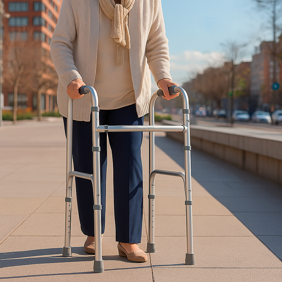 Andador Aluminio Plegable paso a paso - Premium Care 4