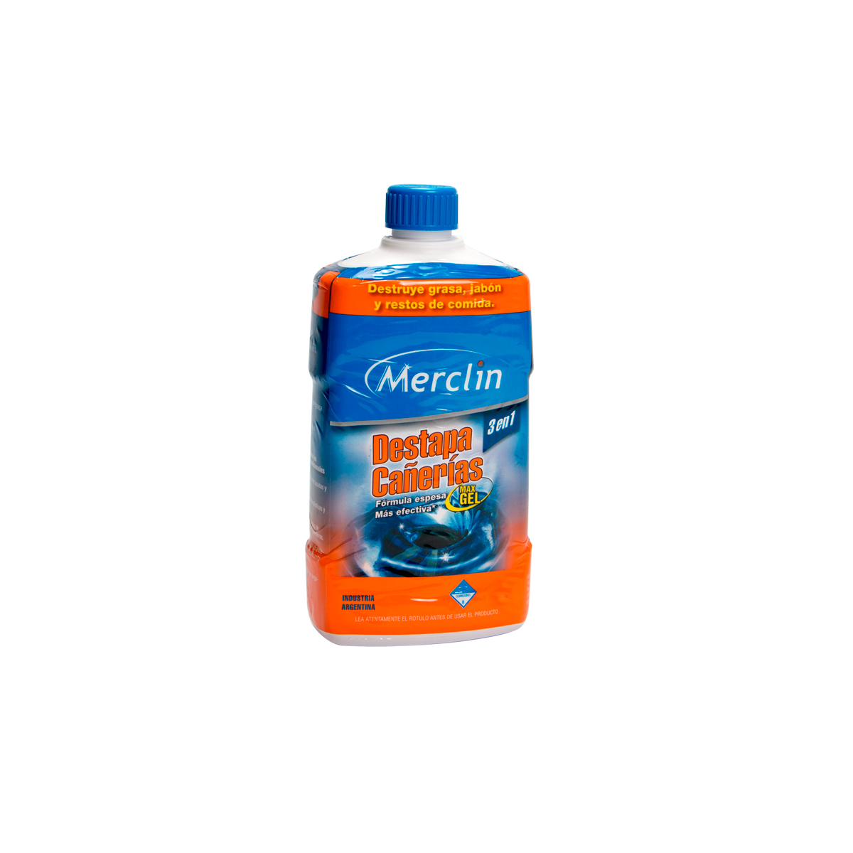 Destapa cañerías gel max 3 en 1  Merclin 500 ML