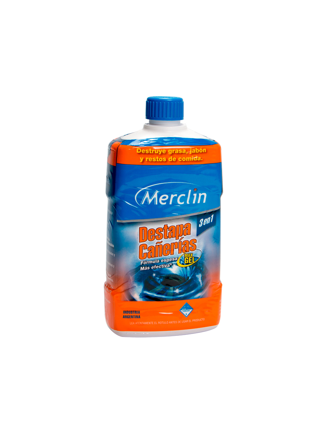 Destapa cañerías gel max 3 en 1  Merclin 500 ML 1