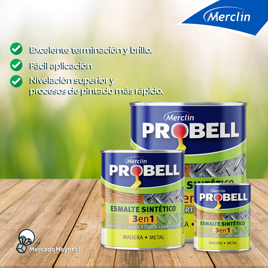 Esmalte sintético 3 en 1 Probell 1 Lts.  6