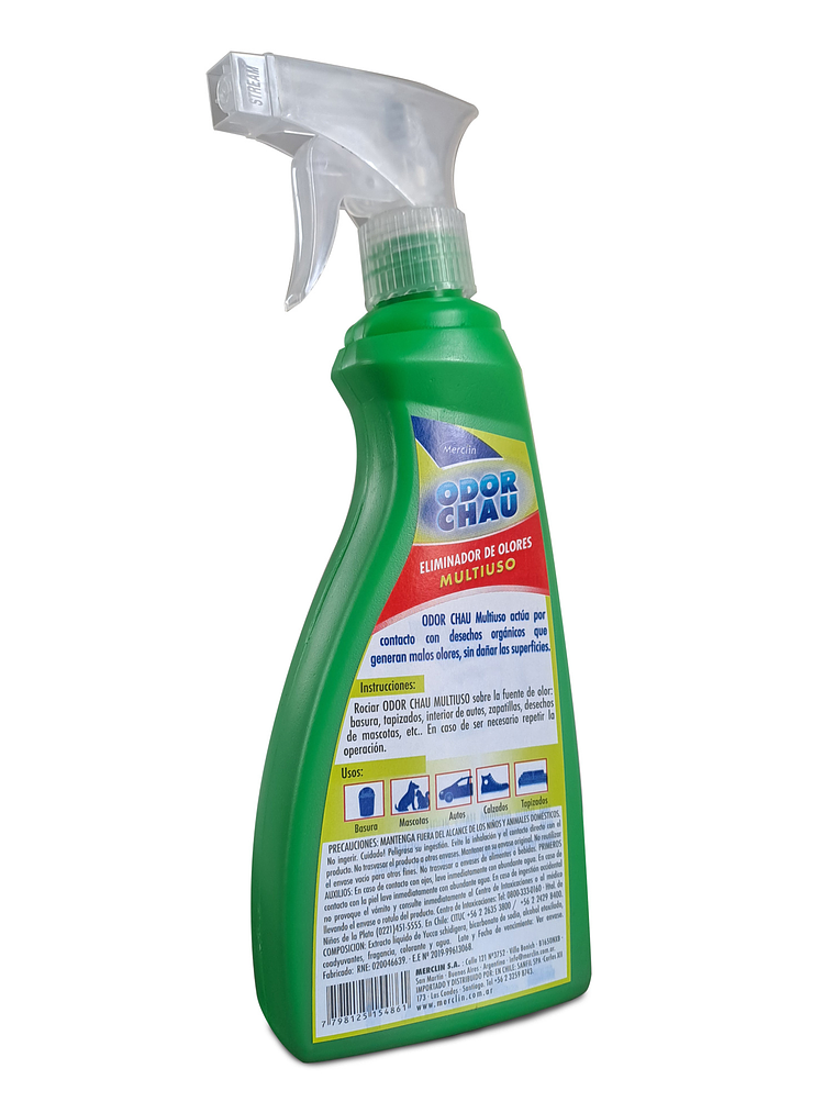 Eliminador de olores Merclin Odor Chau Cañerias 500 Ml 2