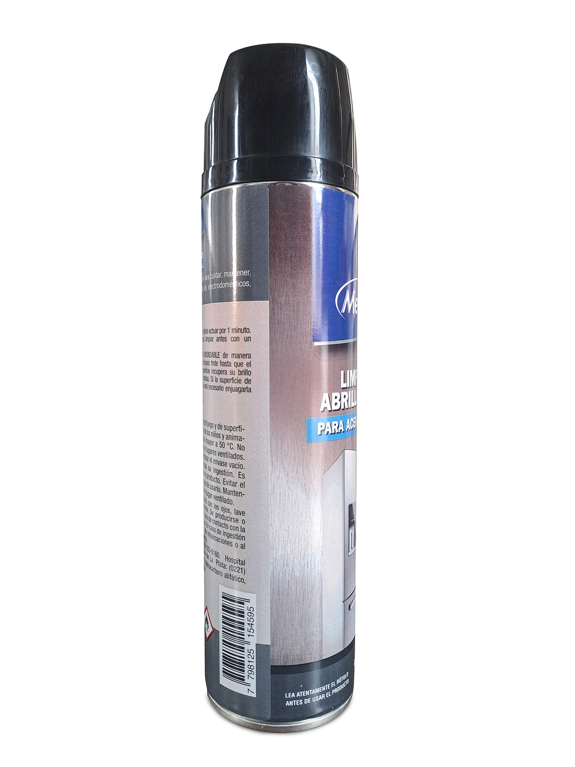 Limpiador abrillantador para acero inoxidable aerosol 360ml / Merclin 2