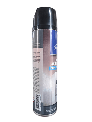 Limpiador abrillantador para acero inoxidable aerosol 360ml / Merclin