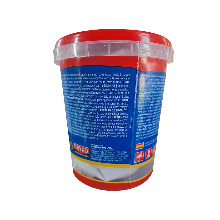 Rejunte acrílico Dryko Vedatudo para áreas internas e externas 1kg./ Blanco 3