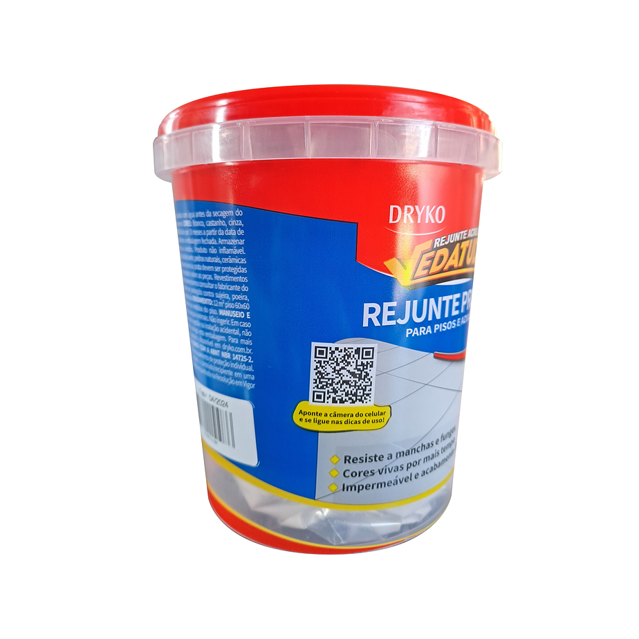 Rejunte acrílico Dryko Vedatudo para áreas internas e externas 1kg./ Blanco 2