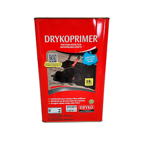 Emulsión asfáltica Dryko Primer ACQUA 18 Lts 