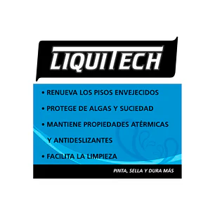 Pintura atérmica impermeabilizante pisos y bordes de piscinas 4L Liquitech