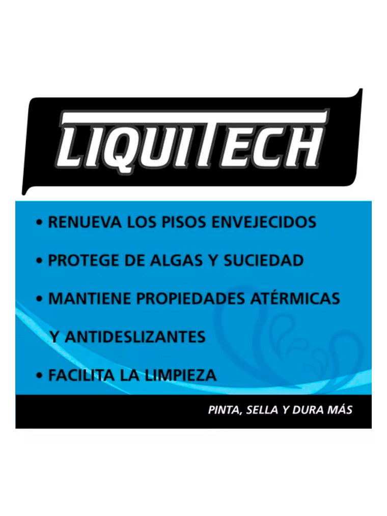 Pintura atérmica impermeabilizante pisos y bordes de piscinas 4L Liquitech 3
