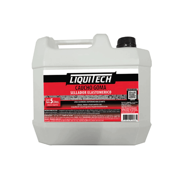 Sellador Elastomerico Cauchogoma Impermeabilizante Cauchogoma x 5Lt  Negro 