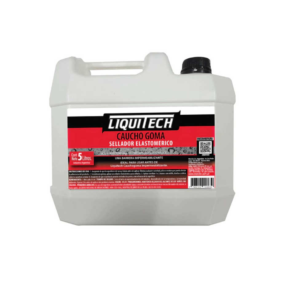 Sellador Elastomerico Cauchogoma Impermeabilizante Cauchogoma x 5Lt  Negro 1