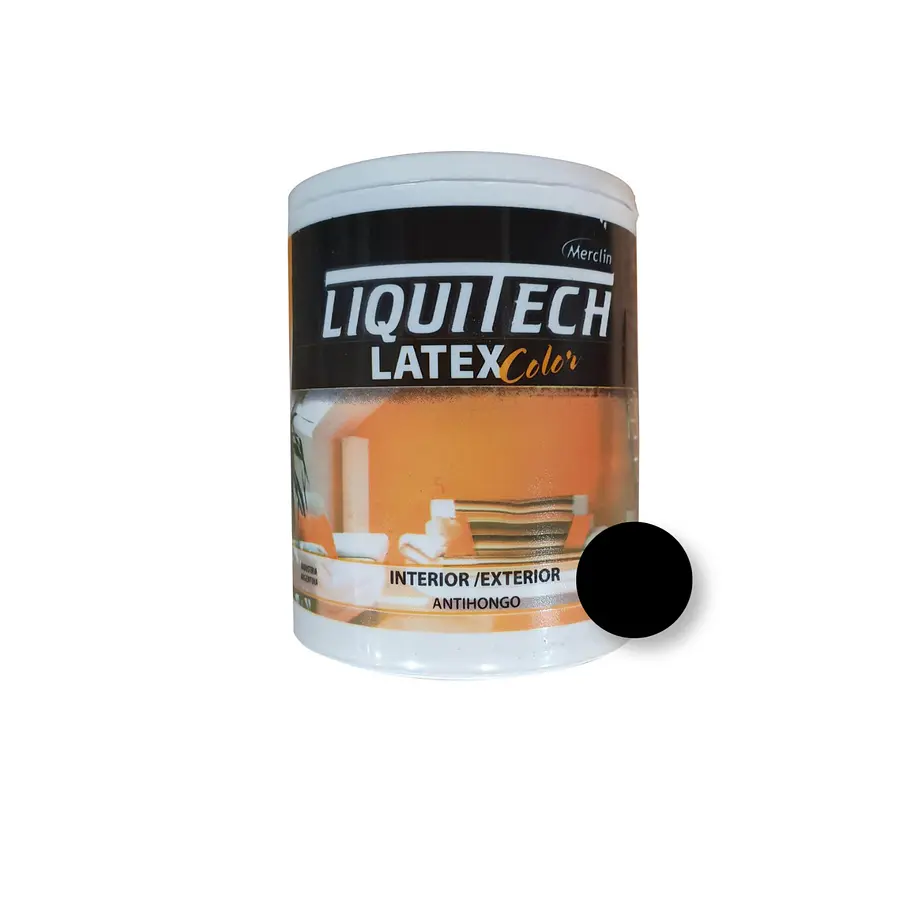 Latex Al Agua Color Interior - Exterior Antihongos Liquitech 1 Litro. Mate  14