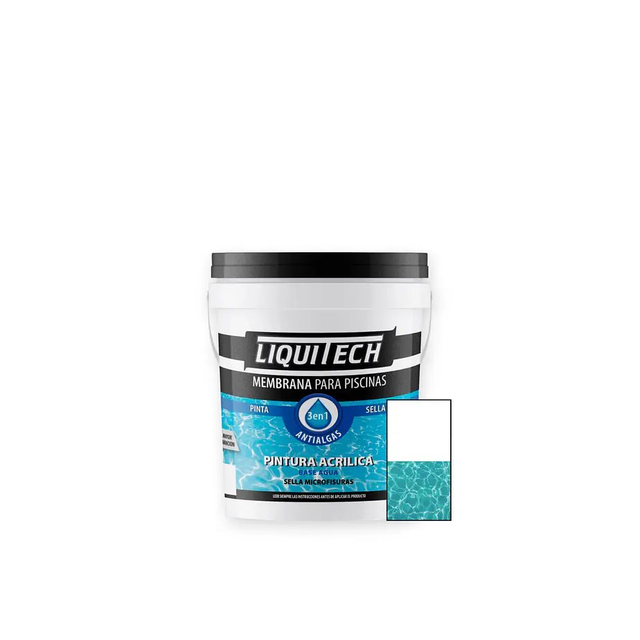 Pintura Membrana para Piscinas 10 Litros. Liquitech   7