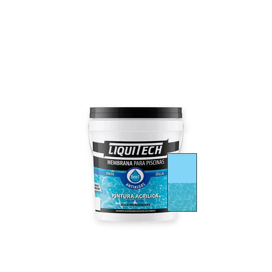 Pintura Membrana para Piscinas 10 Litros. Liquitech   9