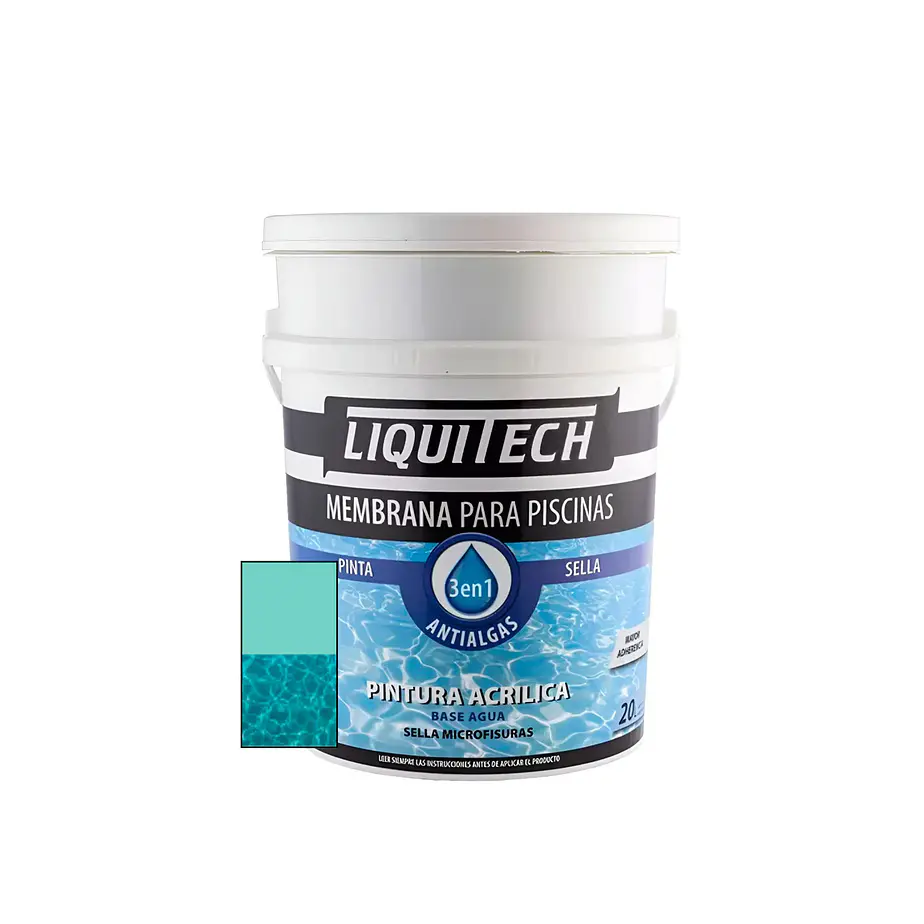 Pintura Membrana para Piscinas 20 Litros. Liquitech   5