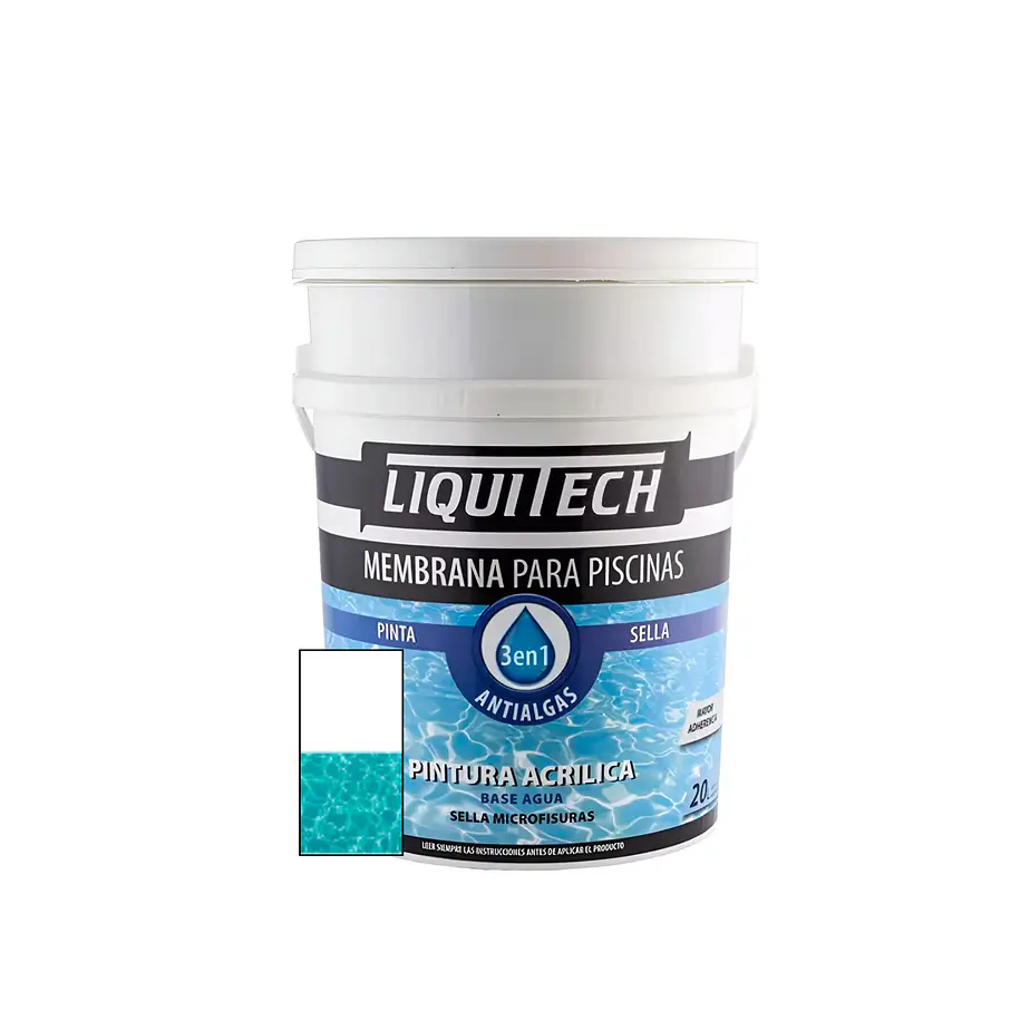 Pintura Membrana para Piscinas 20 Litros. Liquitech   7